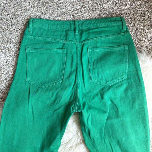 EDIKTED button-fly green jeans - Picture 3 of 5